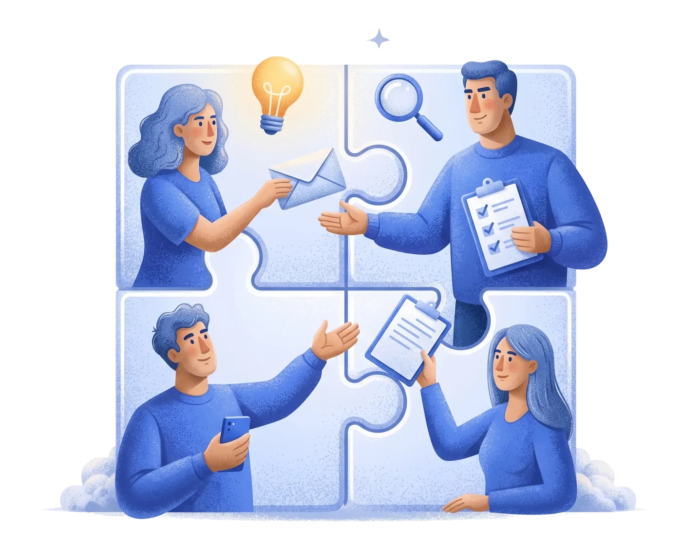 Docs, Tasks & Drive — illustrated