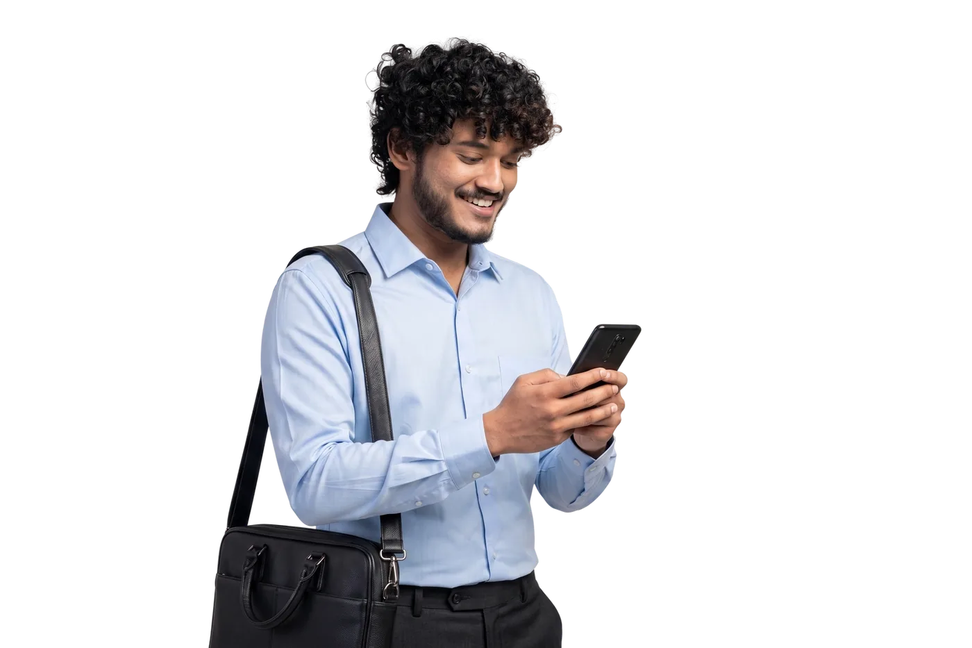 An employee checking attendance, chat and approvals on the SubhX Nexus mobile app